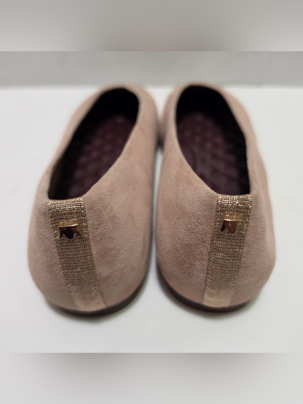 BIRDIES Blush Suede Ballet Flats - Picture 7 of 10